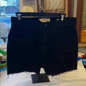 Nili Lotan Cobain Denim Shorts Jet Black Size 26 High-End Designer Jeans NWT
